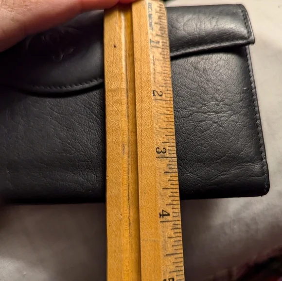 🖤 Buxton wallet black leather change checkbook cover credit card cash NWOT - Picture 9 of 14